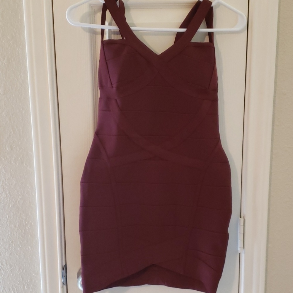 Maroon Bodycon Dress
